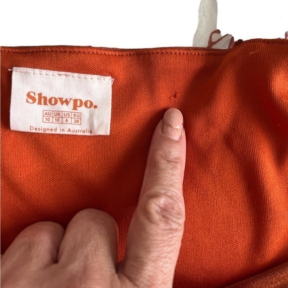 SHOWPO RUST WRAP DRESS - Picture 7 of 7